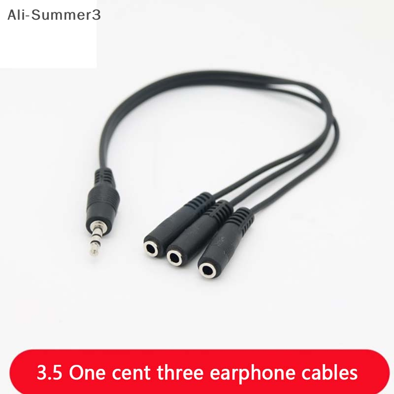 3.5 مللي متر 3 طريقة ميناء Aux - مراجعة Earphone Splitter Jack وسعره