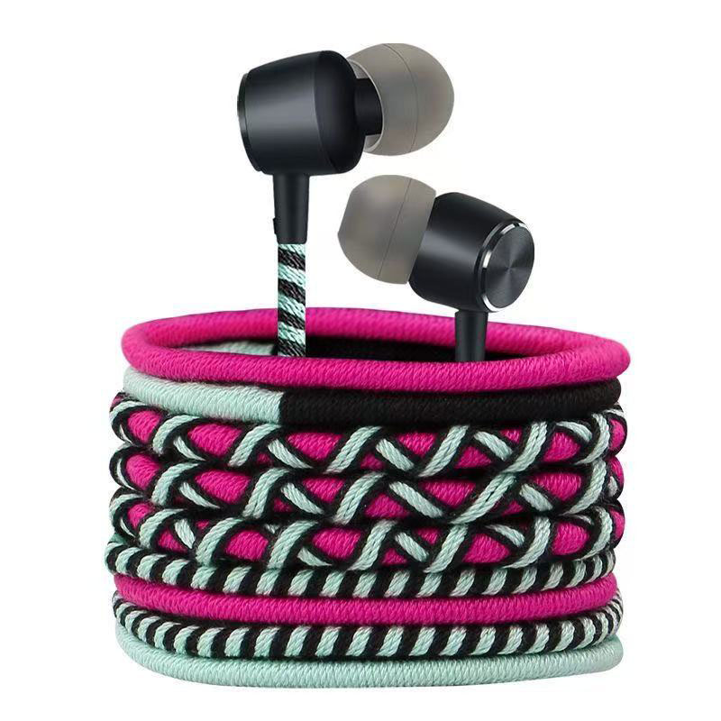 سماعات أذن سلكية مضفرة بمقبس 3 - مراجعة Wired Earphone Mic وسعره